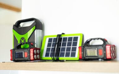 Image of a plug-in solar panel kit