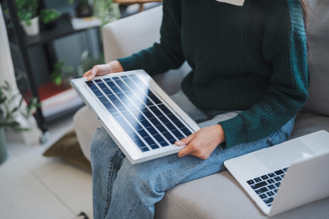 Home owner install solar power systems in her house