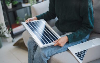 Home owner install solar power systems in her house
