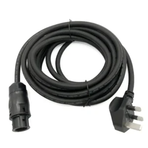 5m AC Power Cord With UK Plug And Betteri BC01 Female Connector for 400W TSUN MicroiInverter