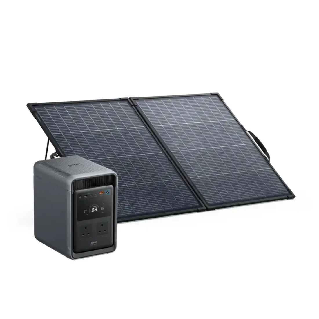 Anker SOLIX S2000 Portable Power Station + PS200W Bifacial Solar Panel