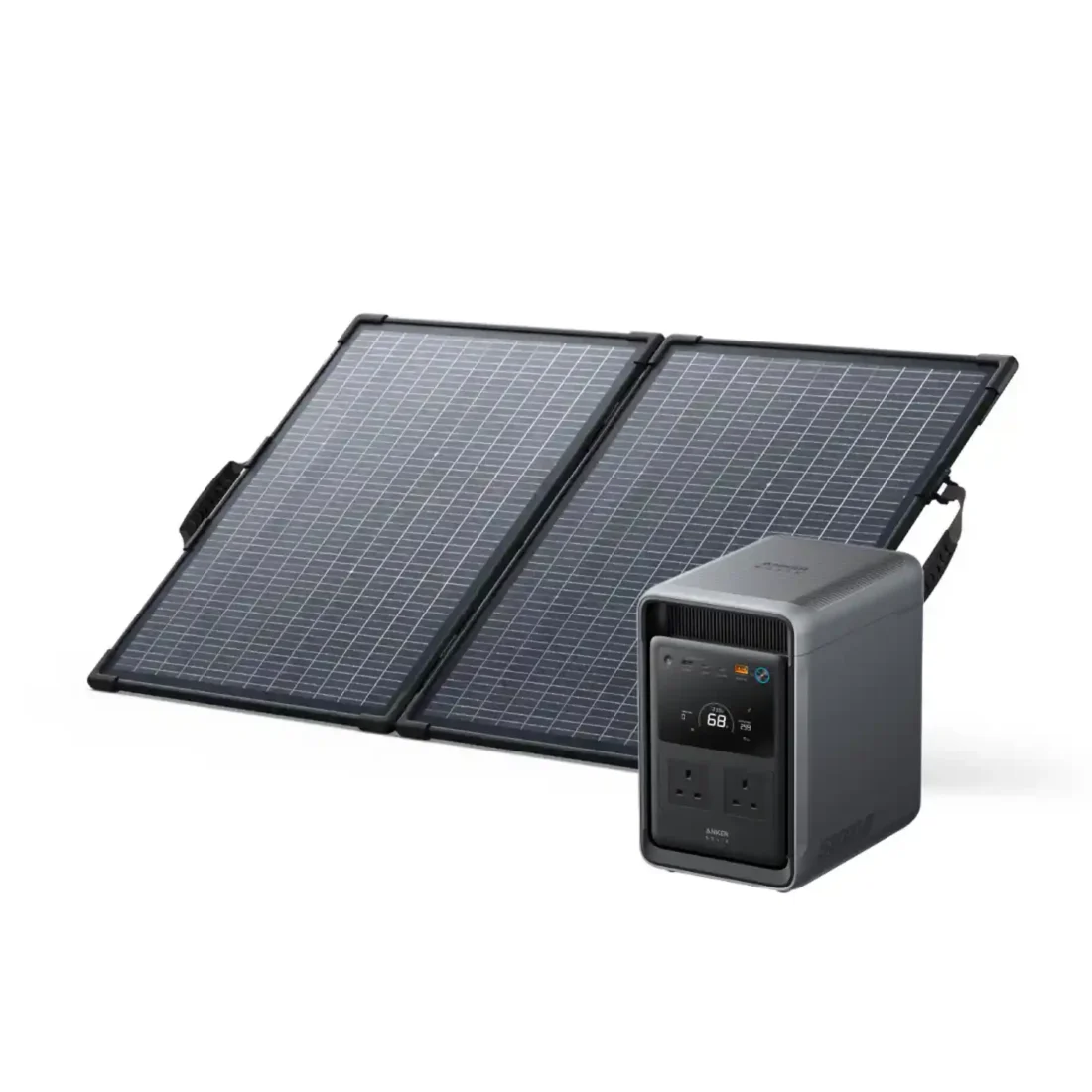 Anker SOLIX S2000 Portable Power Station + PS100W Bifacial Solar Panel