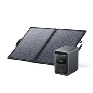 Anker SOLIX S2000 2kWh Portable Power Station & Anker SOLIX PS100 100W Solar Panel Bundle