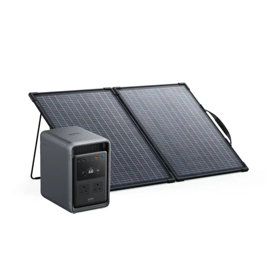 Anker SOLIX S2000 Portable Power Station + PS100W Bifacial Solar Panel