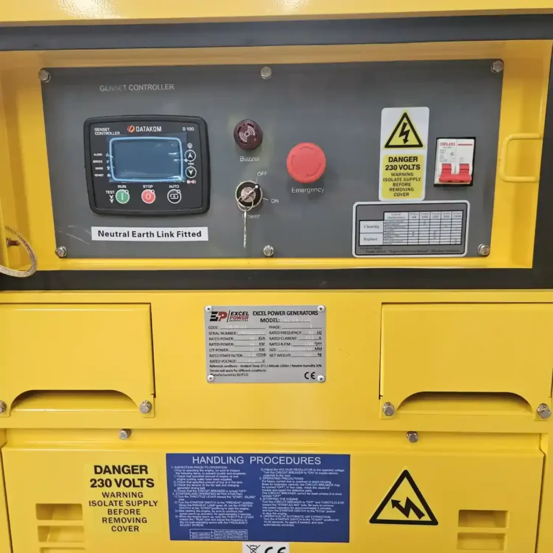 Excel Power XL-DK-13 12kVA Three Phase Diesel Generator