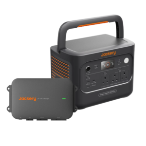 Jackery Explorer 2000 Plus v2 & DC DC Alternator Charger for charging on the move